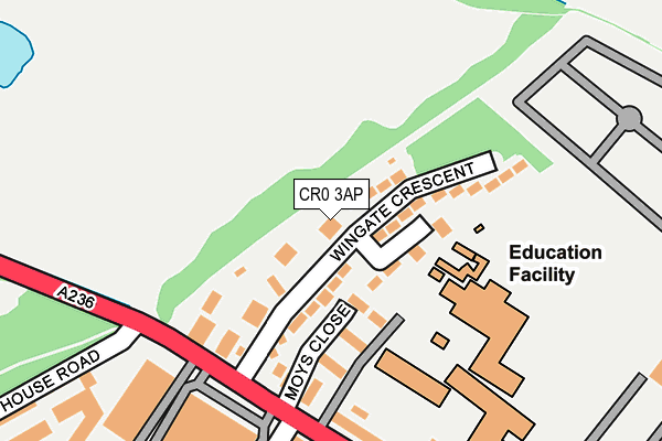 CR0 3AP map - OS OpenMap – Local (Ordnance Survey)