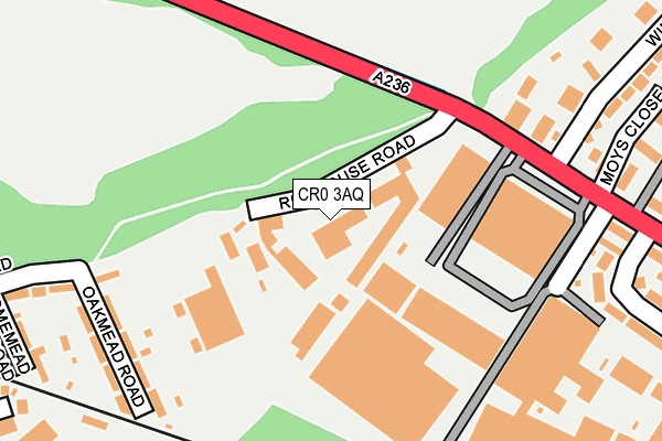 CR0 3AQ map - OS OpenMap – Local (Ordnance Survey)