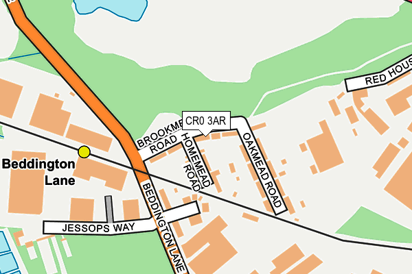 CR0 3AR map - OS OpenMap – Local (Ordnance Survey)