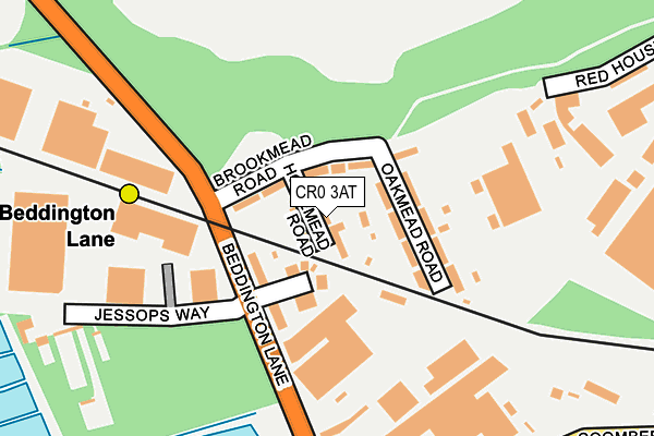 CR0 3AT map - OS OpenMap – Local (Ordnance Survey)