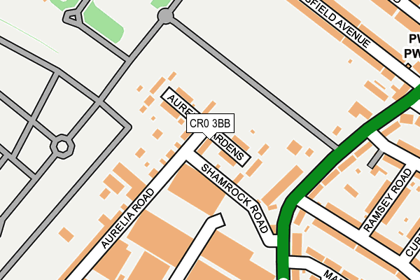 CR0 3BB map - OS OpenMap – Local (Ordnance Survey)