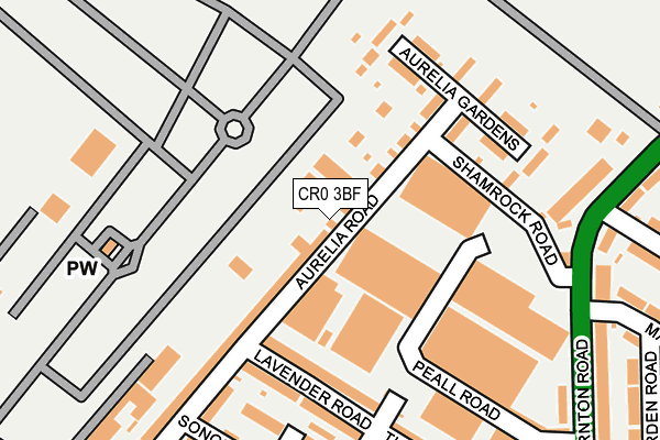 CR0 3BF map - OS OpenMap – Local (Ordnance Survey)