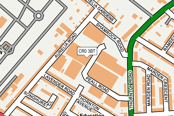 CR0 3BT map - OS OpenMap – Local (Ordnance Survey)