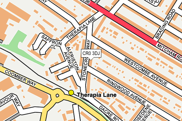 CR0 3DJ map - OS OpenMap – Local (Ordnance Survey)