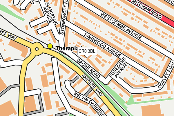 CR0 3DL map - OS OpenMap – Local (Ordnance Survey)