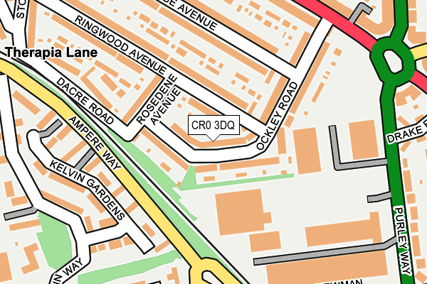 CR0 3DQ map - OS OpenMap – Local (Ordnance Survey)