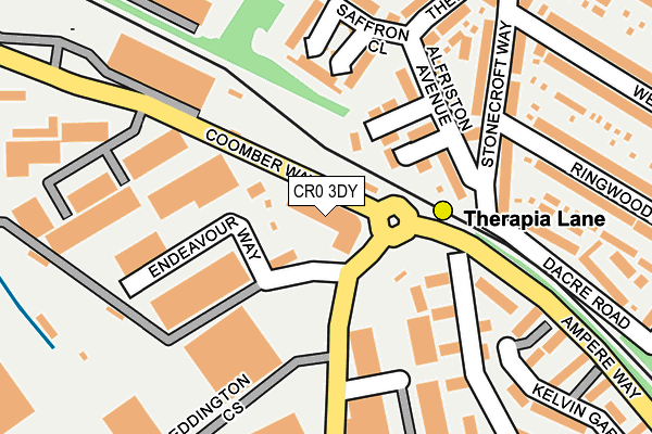 CR0 3DY map - OS OpenMap – Local (Ordnance Survey)