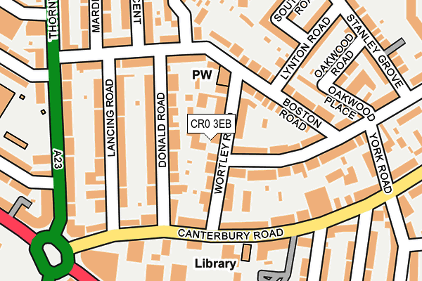 CR0 3EB map - OS OpenMap – Local (Ordnance Survey)