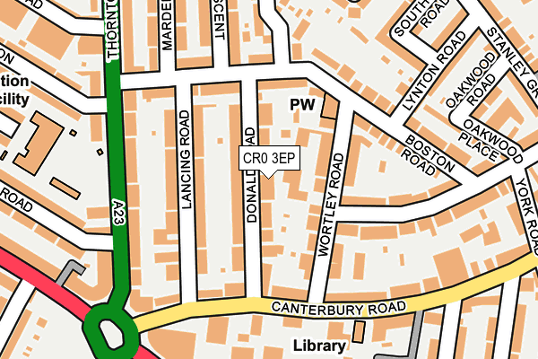 CR0 3EP map - OS OpenMap – Local (Ordnance Survey)