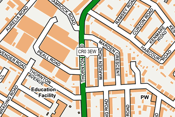 CR0 3EW map - OS OpenMap – Local (Ordnance Survey)