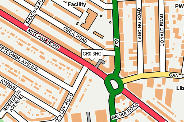 CR0 3HG map - OS OpenMap – Local (Ordnance Survey)