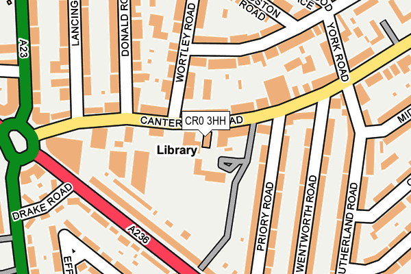 CR0 3HH map - OS OpenMap – Local (Ordnance Survey)