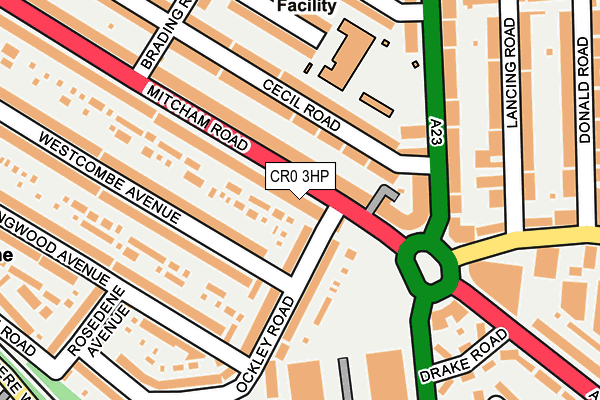 CR0 3HP map - OS OpenMap – Local (Ordnance Survey)