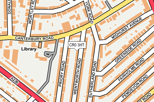 CR0 3HT map - OS OpenMap – Local (Ordnance Survey)