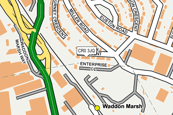 CR0 3JQ map - OS OpenMap – Local (Ordnance Survey)