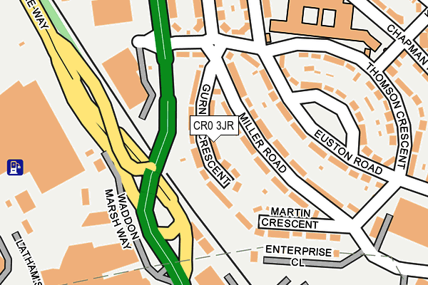 CR0 3JR map - OS OpenMap – Local (Ordnance Survey)