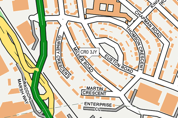 CR0 3JY map - OS OpenMap – Local (Ordnance Survey)