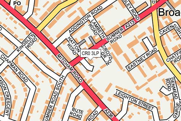 CR0 3LP map - OS OpenMap – Local (Ordnance Survey)