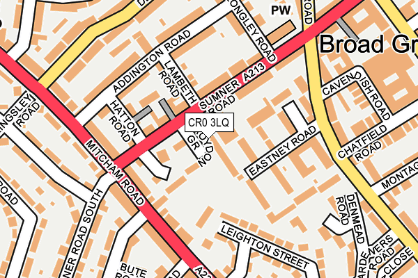 CR0 3LQ map - OS OpenMap – Local (Ordnance Survey)