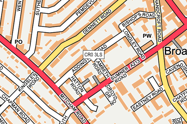 CR0 3LS map - OS OpenMap – Local (Ordnance Survey)