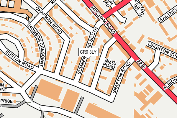 CR0 3LY map - OS OpenMap – Local (Ordnance Survey)