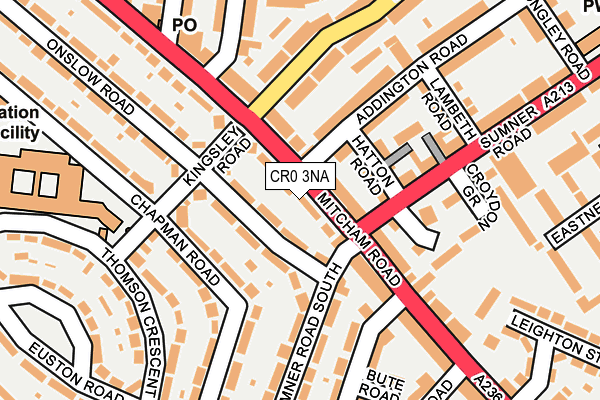 CR0 3NA map - OS OpenMap – Local (Ordnance Survey)