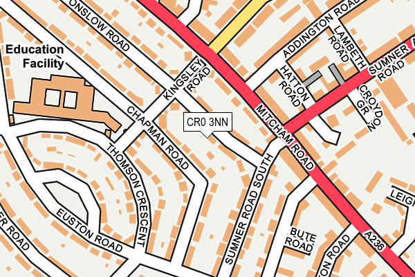 CR0 3NN map - OS OpenMap – Local (Ordnance Survey)