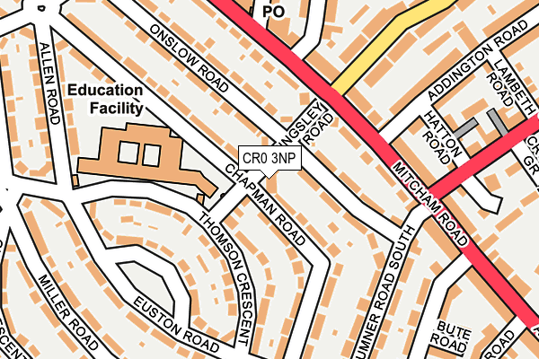 CR0 3NP map - OS OpenMap – Local (Ordnance Survey)