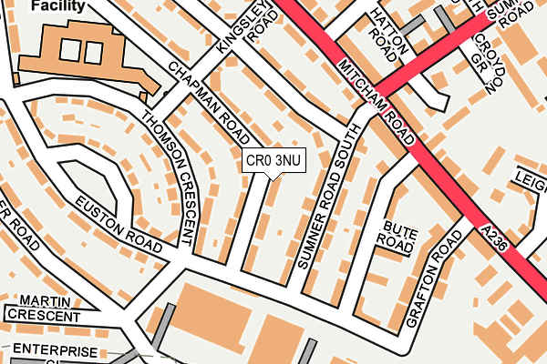 CR0 3NU map - OS OpenMap – Local (Ordnance Survey)