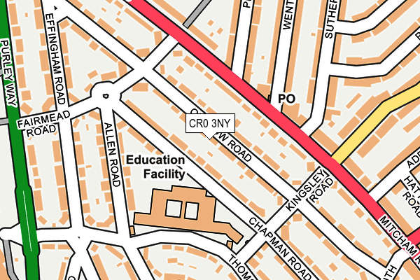 CR0 3NY map - OS OpenMap – Local (Ordnance Survey)