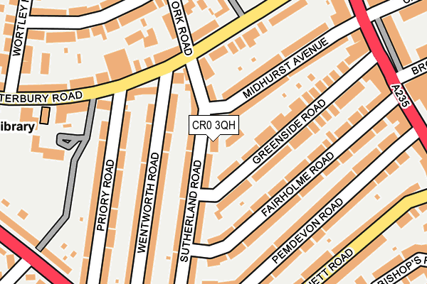 CR0 3QH map - OS OpenMap – Local (Ordnance Survey)