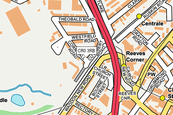 CR0 3RB map - OS OpenMap – Local (Ordnance Survey)