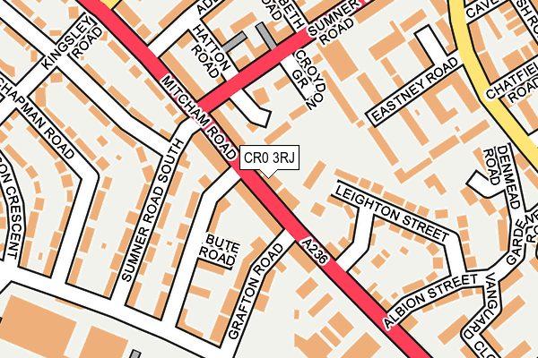 CR0 3RJ map - OS OpenMap – Local (Ordnance Survey)