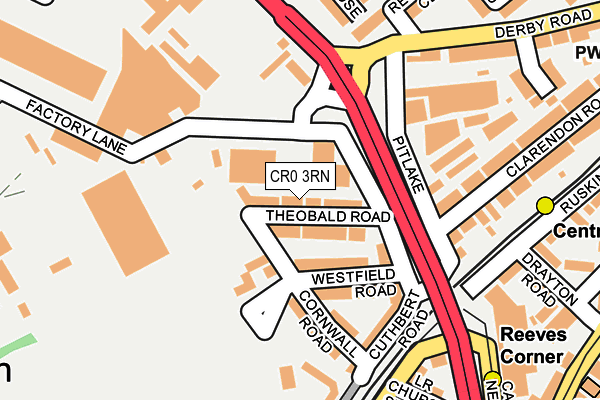 CR0 3RN map - OS OpenMap – Local (Ordnance Survey)