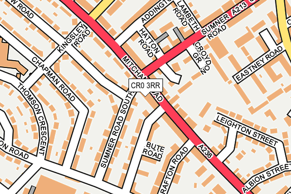 CR0 3RR map - OS OpenMap – Local (Ordnance Survey)