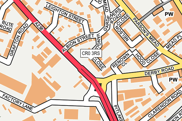 CR0 3RS map - OS OpenMap – Local (Ordnance Survey)