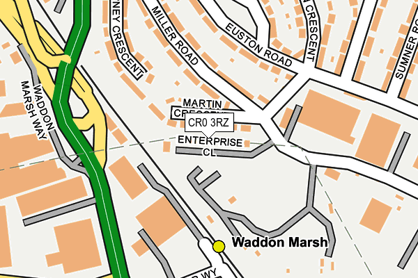 CR0 3RZ map - OS OpenMap – Local (Ordnance Survey)