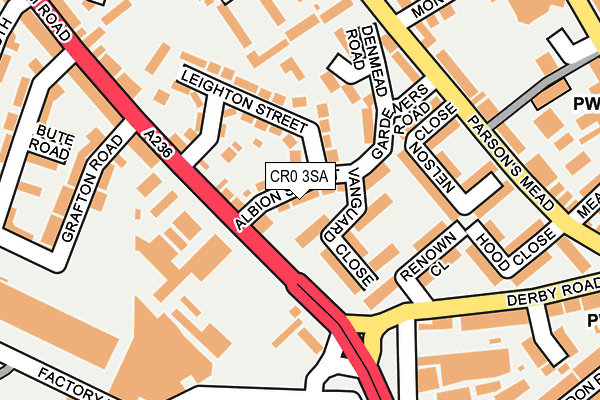 CR0 3SA map - OS OpenMap – Local (Ordnance Survey)