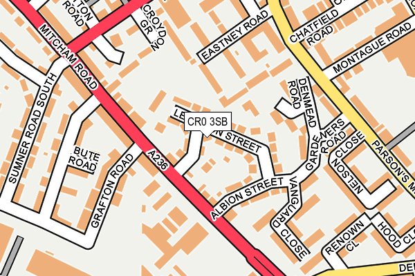 CR0 3SB map - OS OpenMap – Local (Ordnance Survey)
