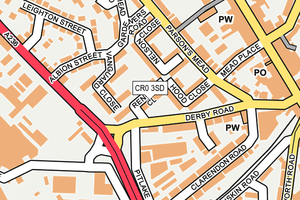 CR0 3SD map - OS OpenMap – Local (Ordnance Survey)