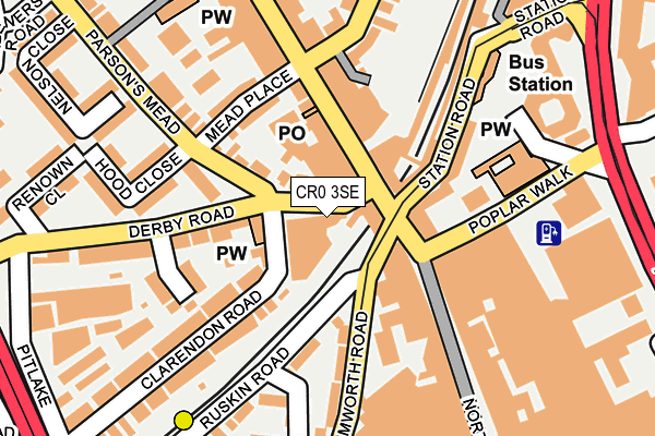 CR0 3SE map - OS OpenMap – Local (Ordnance Survey)