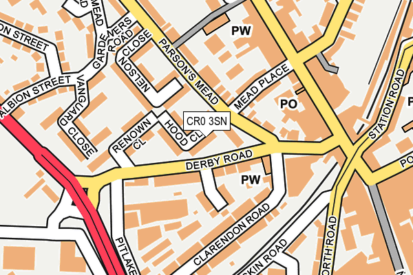 CR0 3SN map - OS OpenMap – Local (Ordnance Survey)