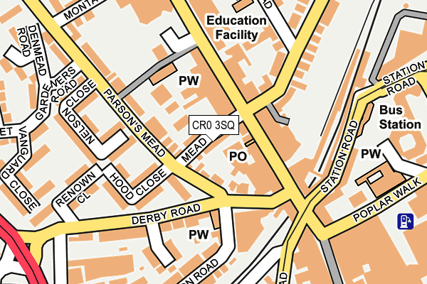CR0 3SQ map - OS OpenMap – Local (Ordnance Survey)