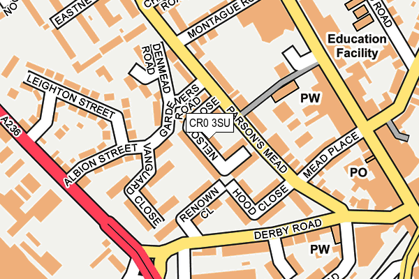 CR0 3SU map - OS OpenMap – Local (Ordnance Survey)