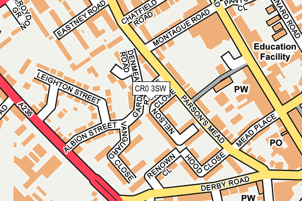 CR0 3SW map - OS OpenMap – Local (Ordnance Survey)