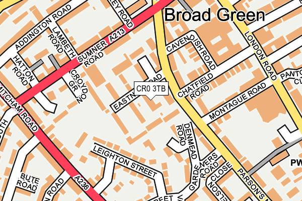 CR0 3TB map - OS OpenMap – Local (Ordnance Survey)