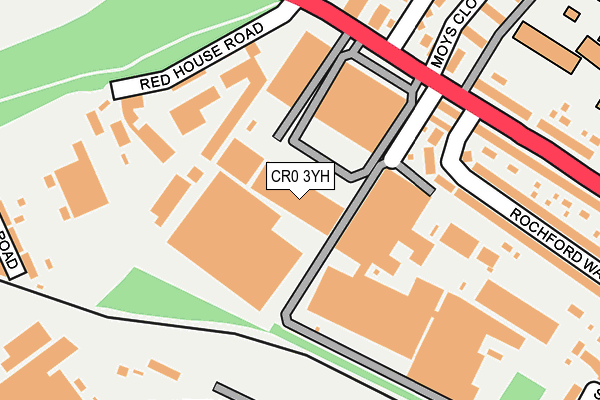 CR0 3YH map - OS OpenMap – Local (Ordnance Survey)