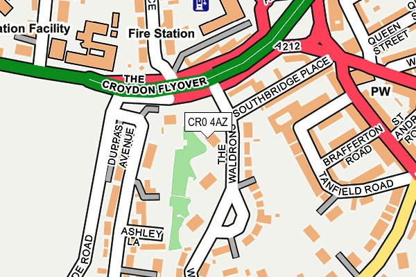 CR0 4AZ map - OS OpenMap – Local (Ordnance Survey)