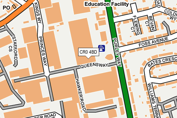 CR0 4BD map - OS OpenMap – Local (Ordnance Survey)