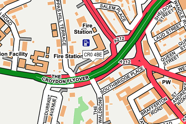 CR0 4BE map - OS OpenMap – Local (Ordnance Survey)